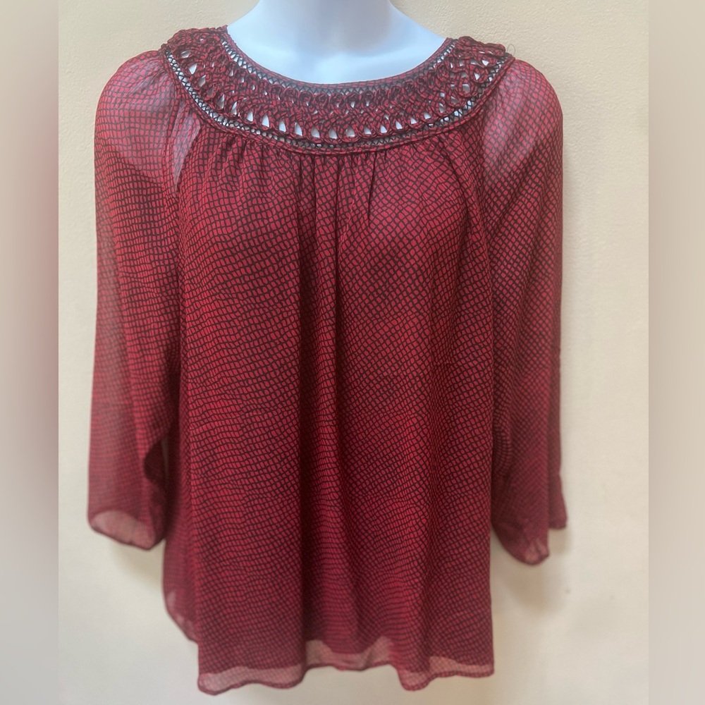 Coldwater Creek Elegant Red Women's Top Size 2x (20-22)
